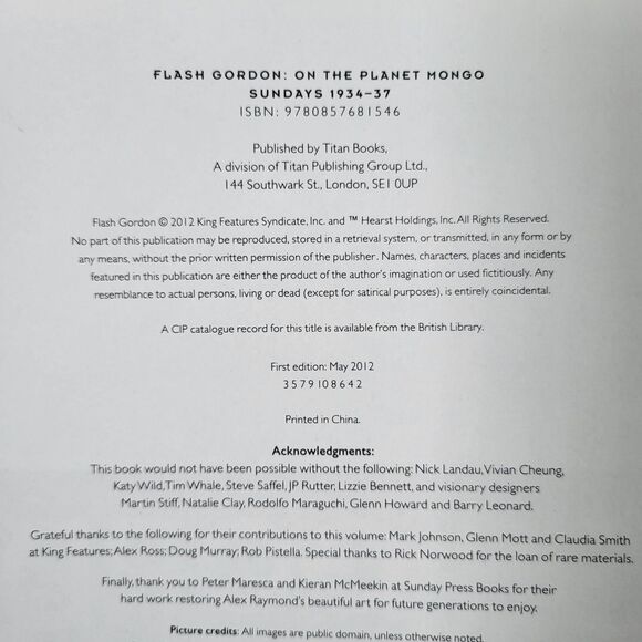 Flash Gordon On the Planet Mongo Alex Raymond Hardcover Graphic Novel 1st Ed. VG - Picture 4 of 13